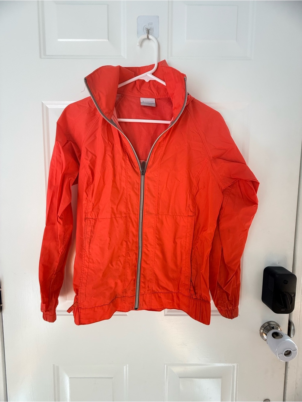 Columbia Bright Red Lightweight Windbreaker Jacket